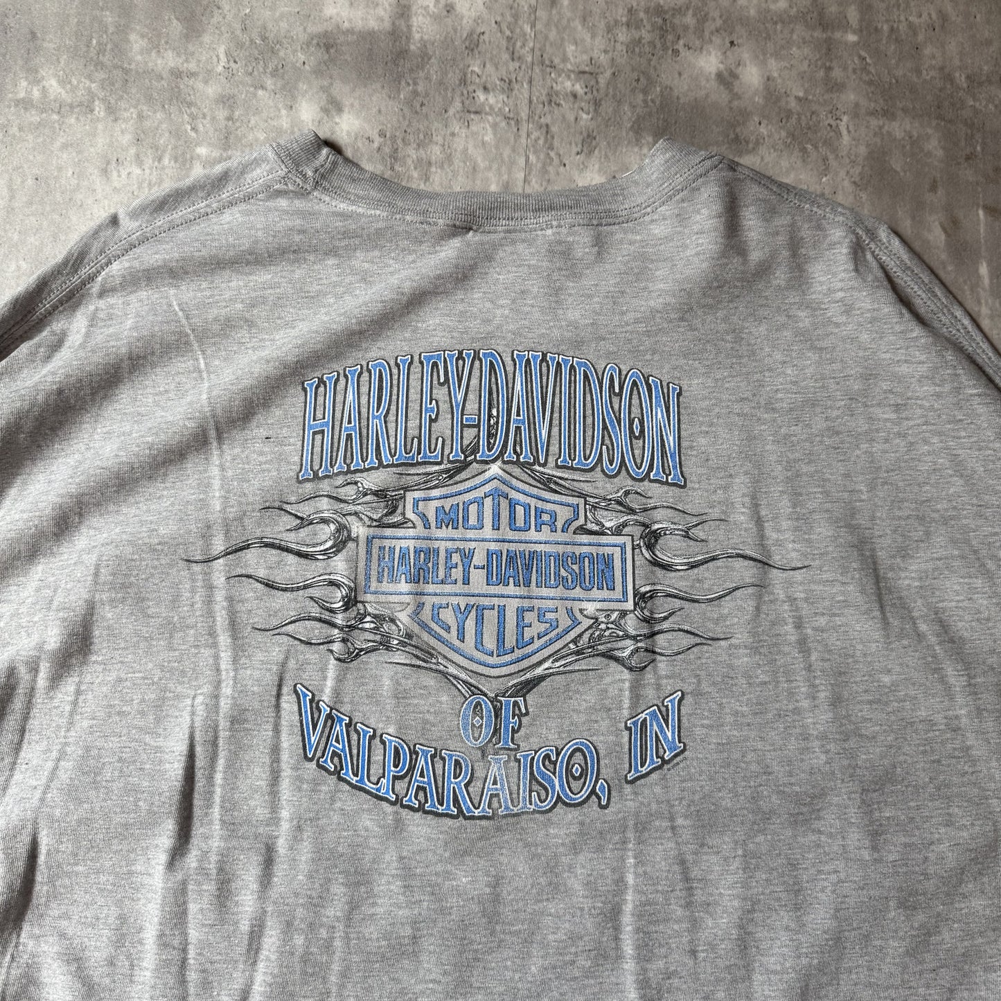 Harley-Davidson Flame Long Sleeve T-Shirt XX-Large Gray