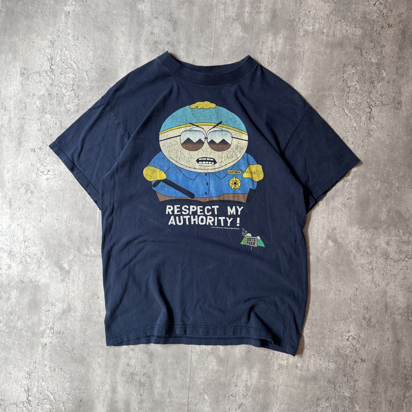 South Park Cartman Respect My Authority Graphic T-Shirt L