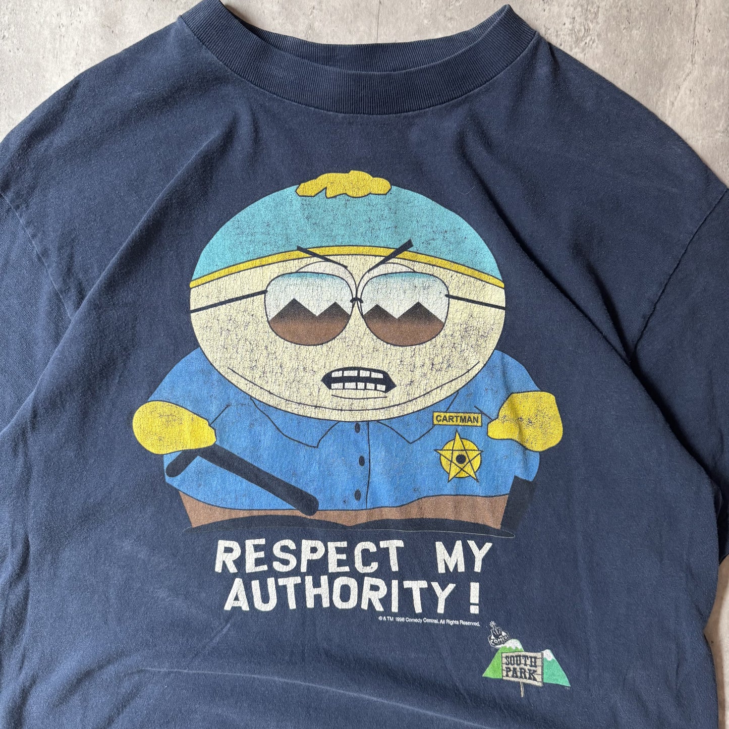 South Park Cartman Respect My Authority Graphic T-Shirt L