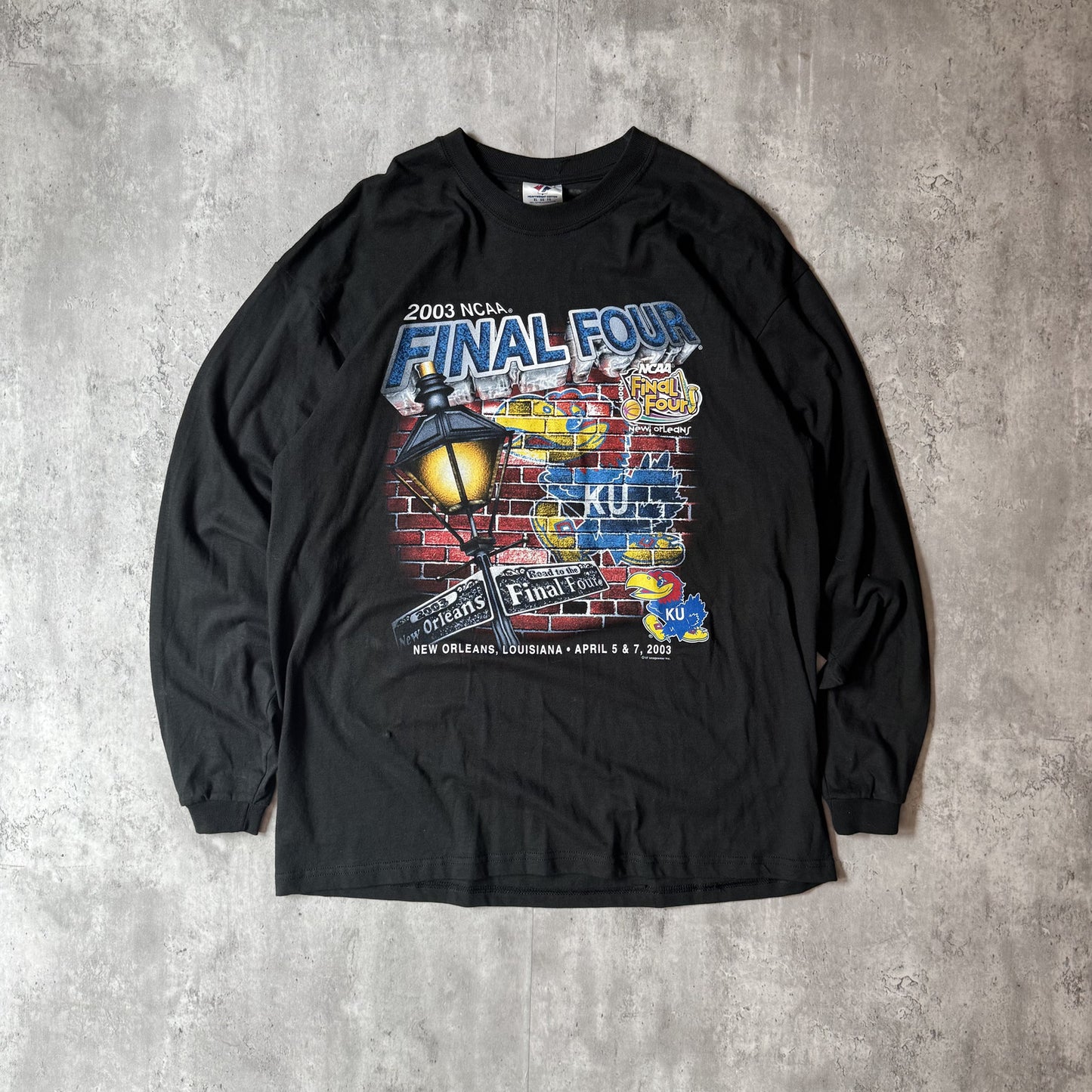 2003 NCAA Final Four New Orleans Black Long Sleeve T-Shirt