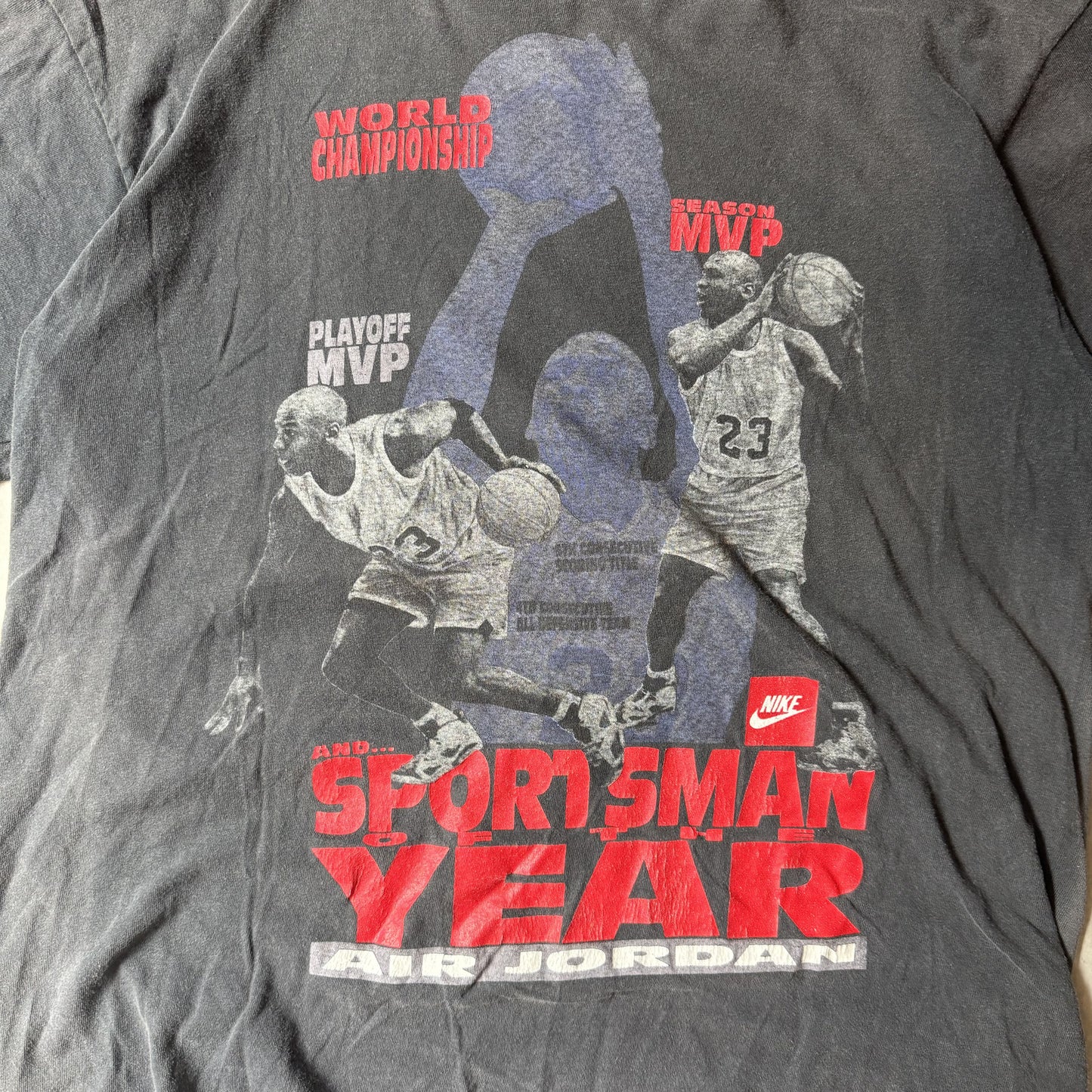 Nike Air Jordan Sportsman Year Graphic T-Shirt Black Size L