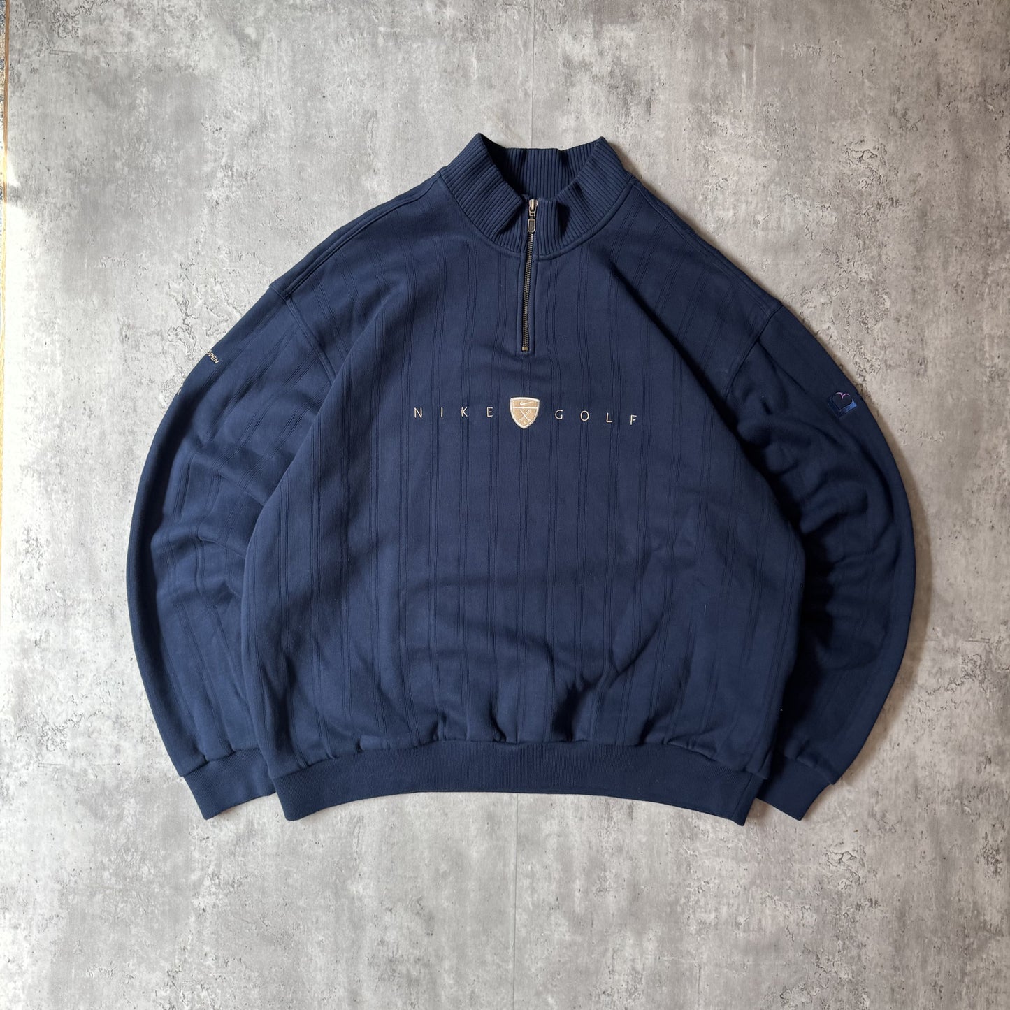 Nike Fairway Fresh Golf Navy Half-Zip Pullover Sweater XXL