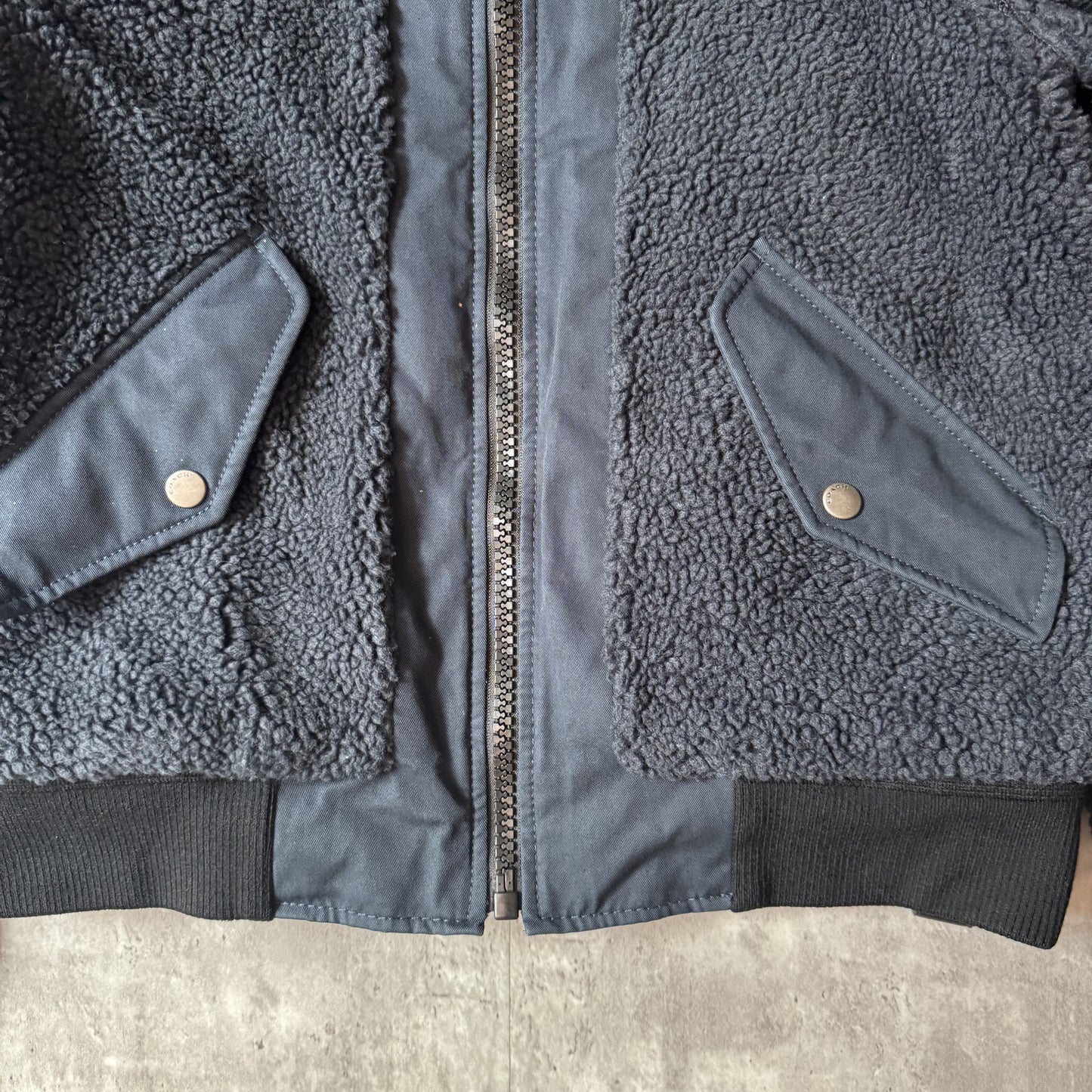 Coach Men's Black Sherpa Bomber Jacket 44