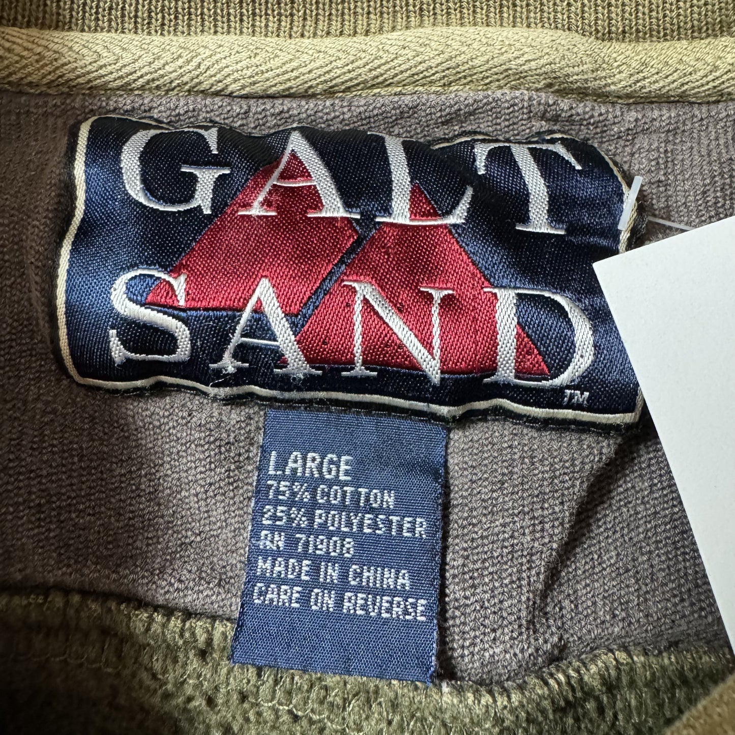 Galt Sand Olive Green Notre Dame Sweatshirt - L