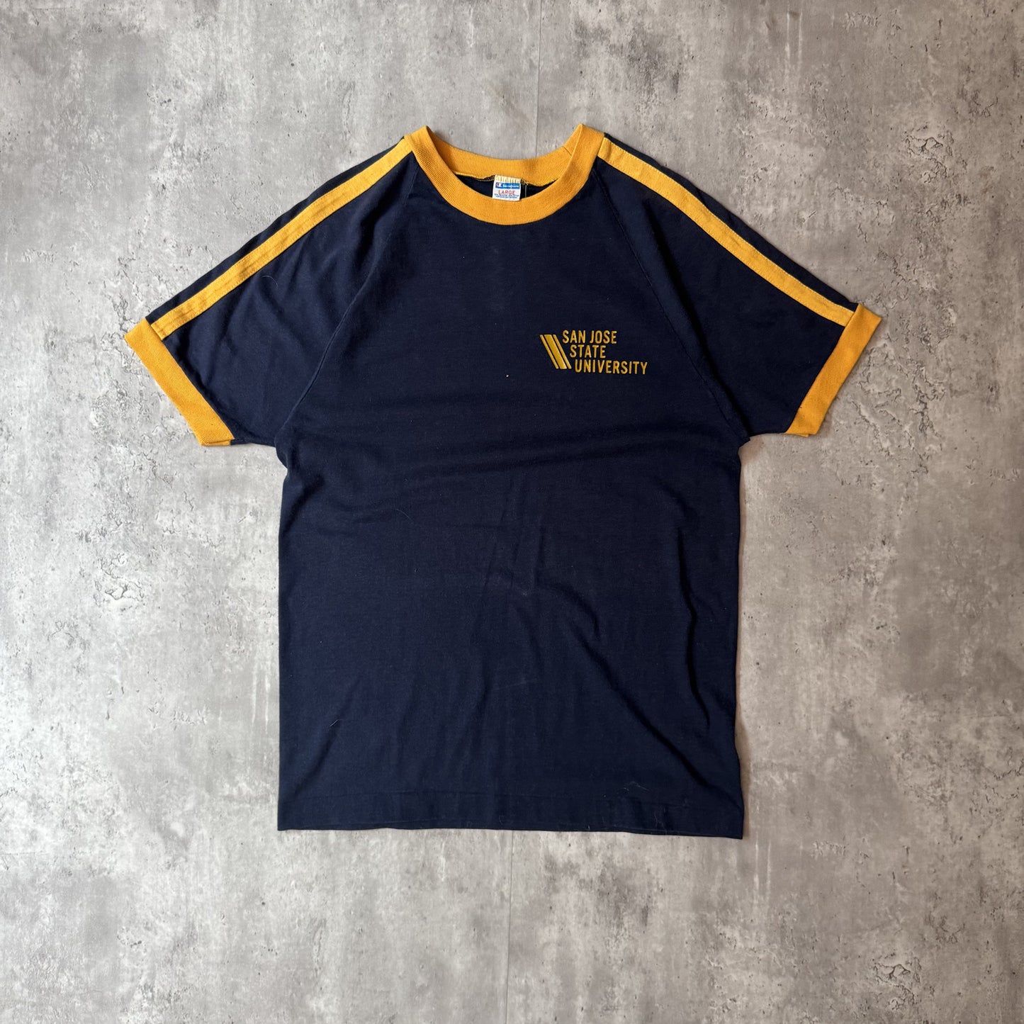 70's Champion San Jose State University Ringer - L