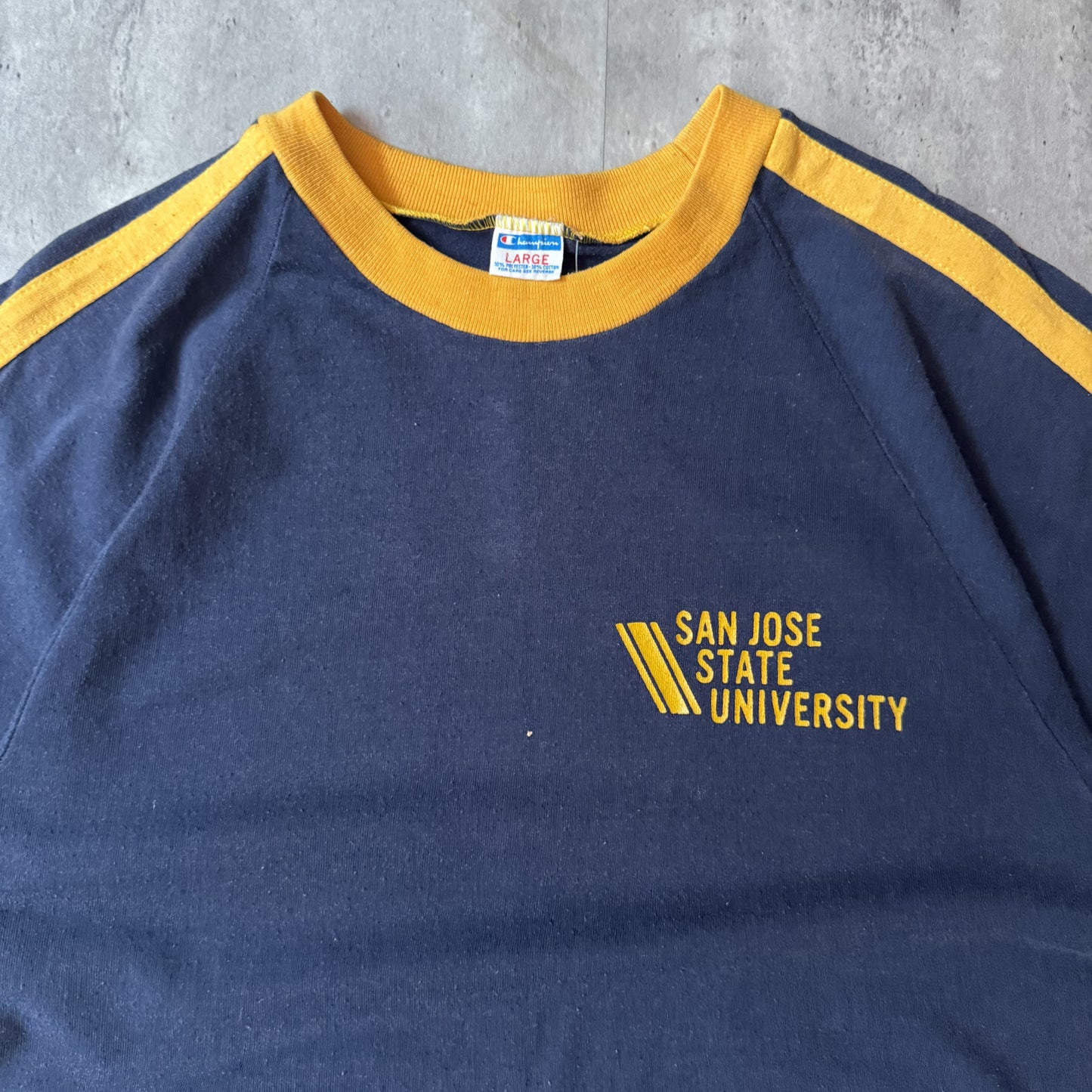 70's Champion San Jose State University Ringer - L