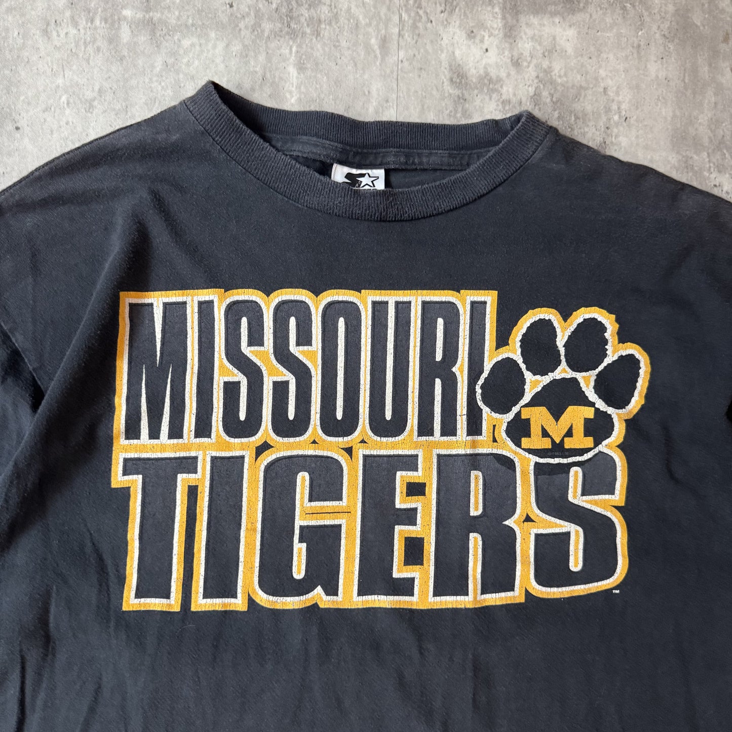 Starter Missouri Tigers Black Graphic T-Shirt - L
