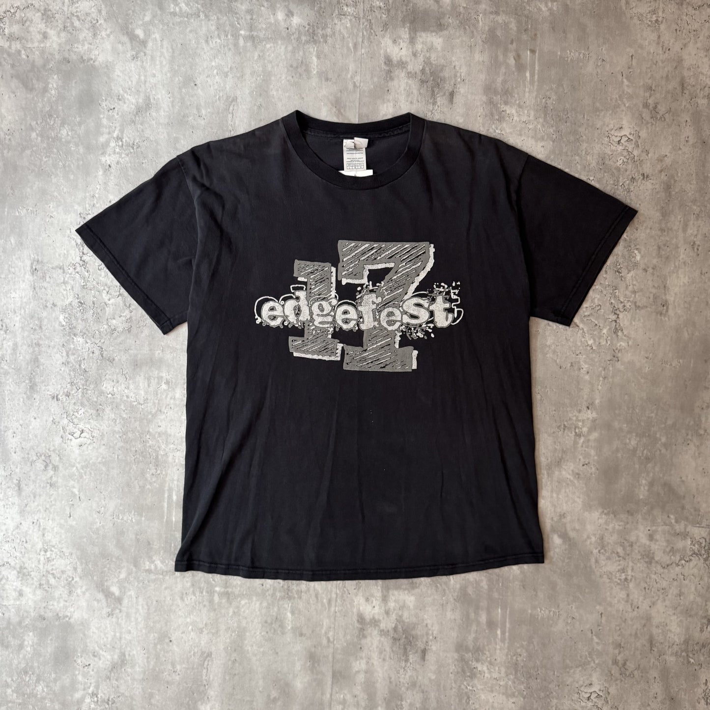 Edgefest 17 Black Graphic Band T-Shirt - L