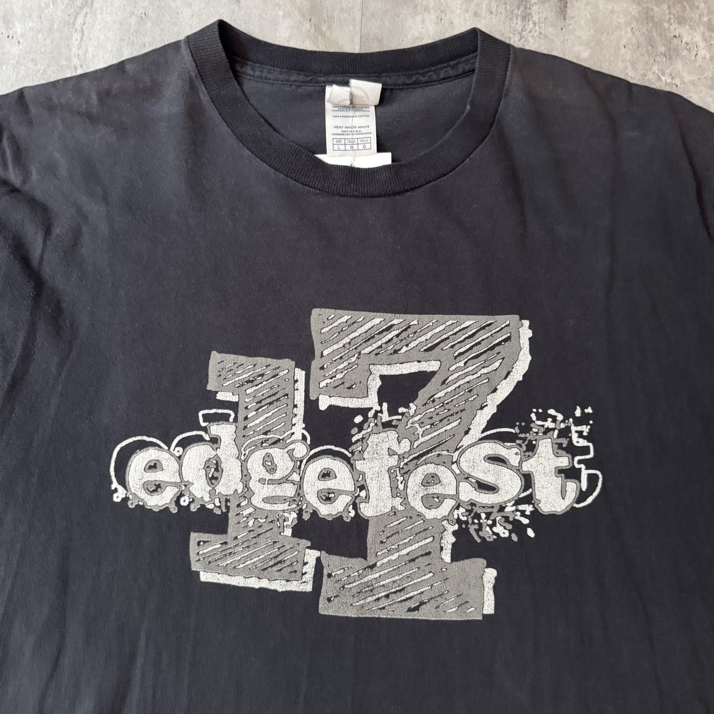 Edgefest 17 Black Graphic Band T-Shirt - L