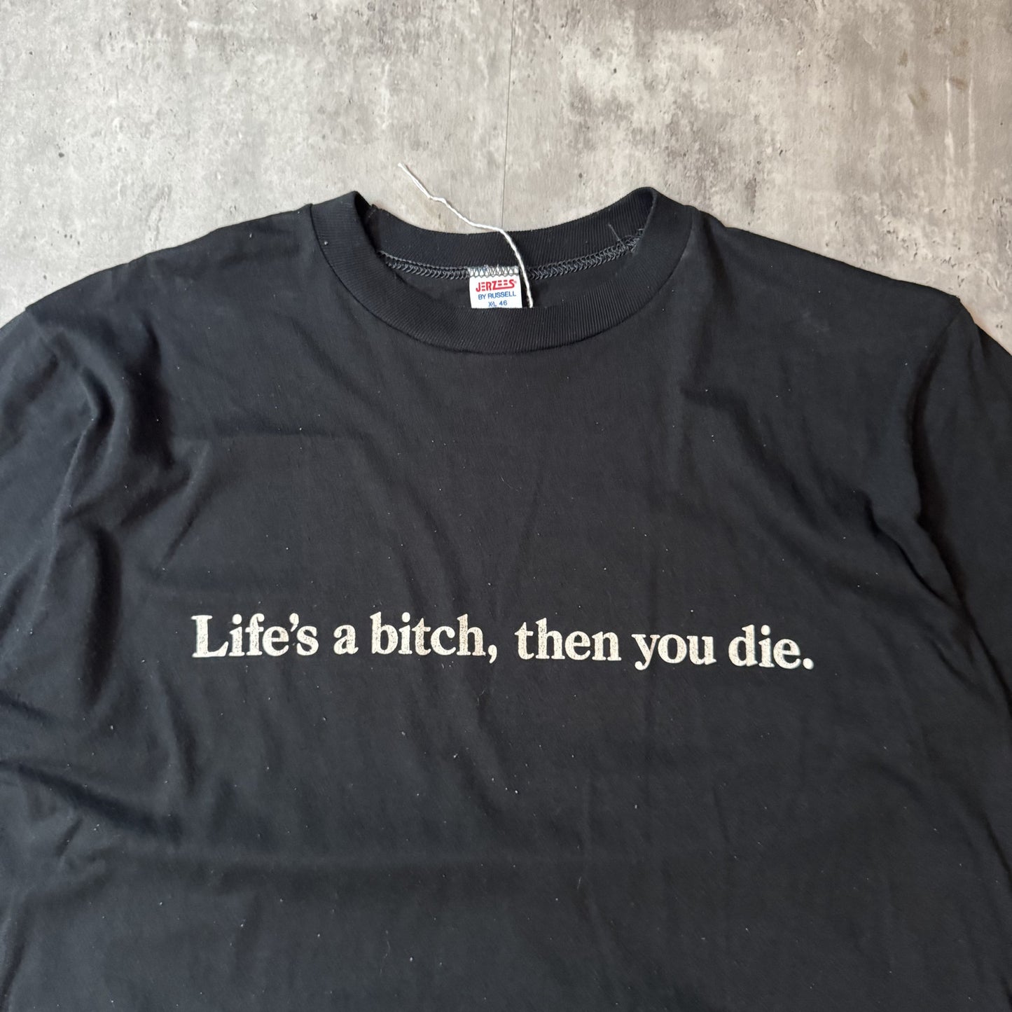 Vintage 80's Life's a Bitch T-shirt - XL