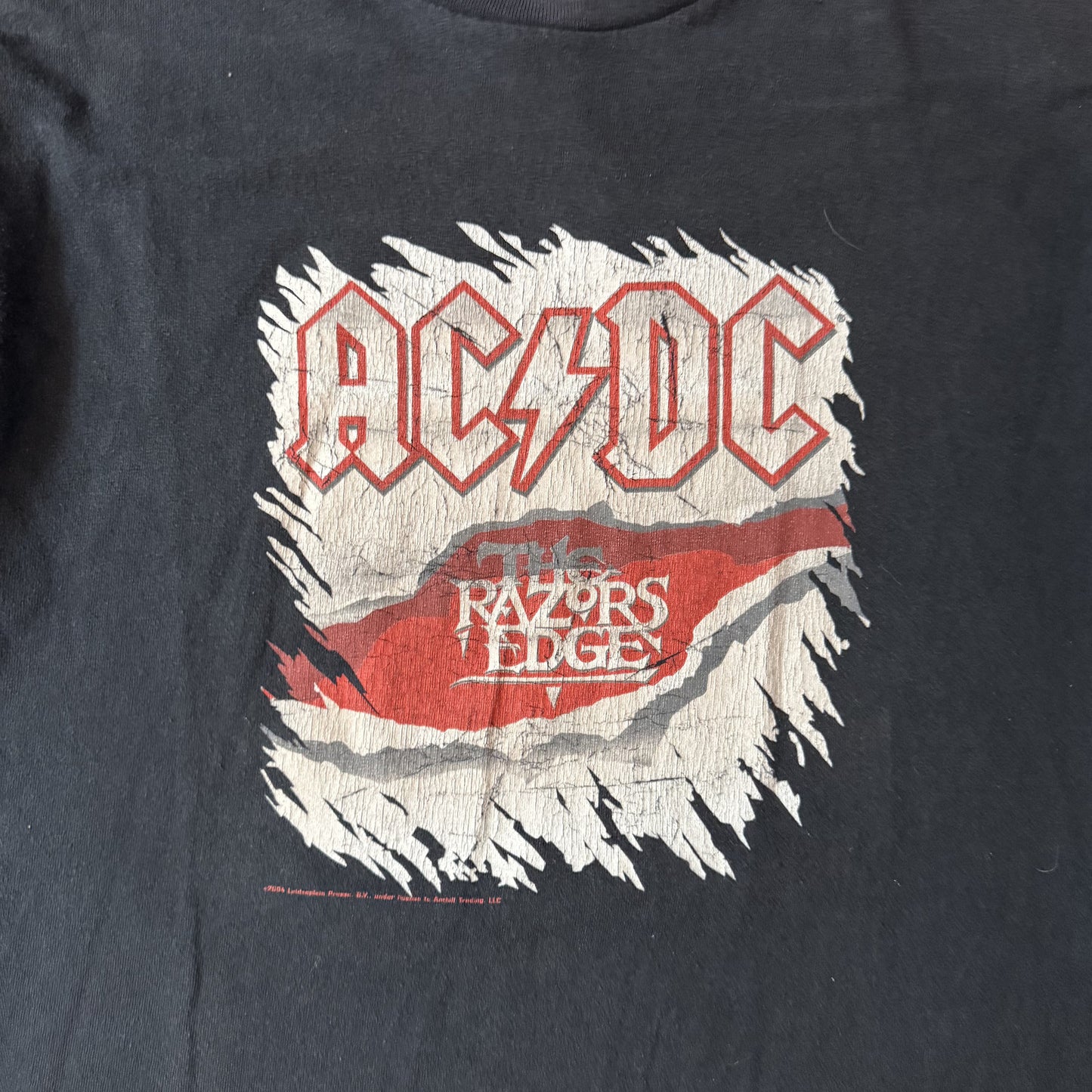 AC/DC Razor's Edge 2004 Vintage Black Band T-Shirt - M