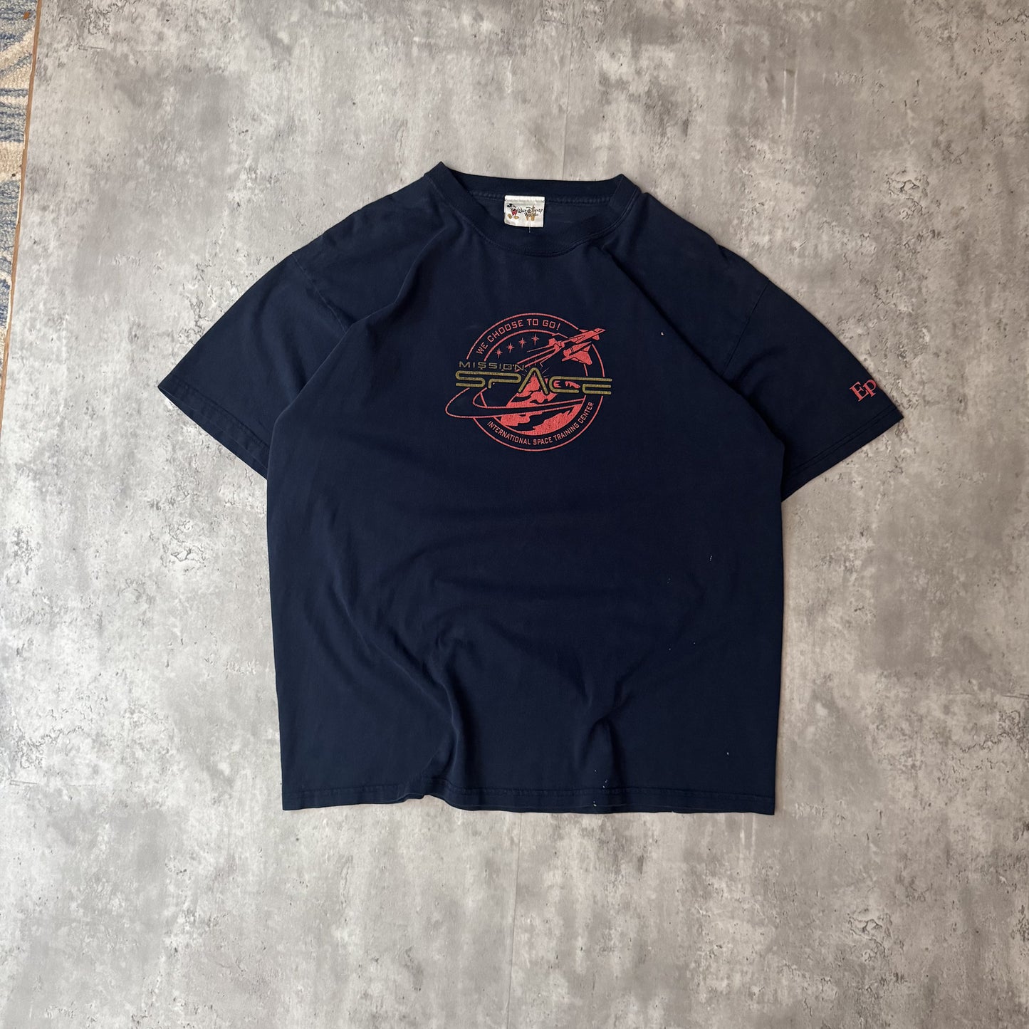 Vintage Disney Epcot Mission Space T-Shirt XL Navy Blue