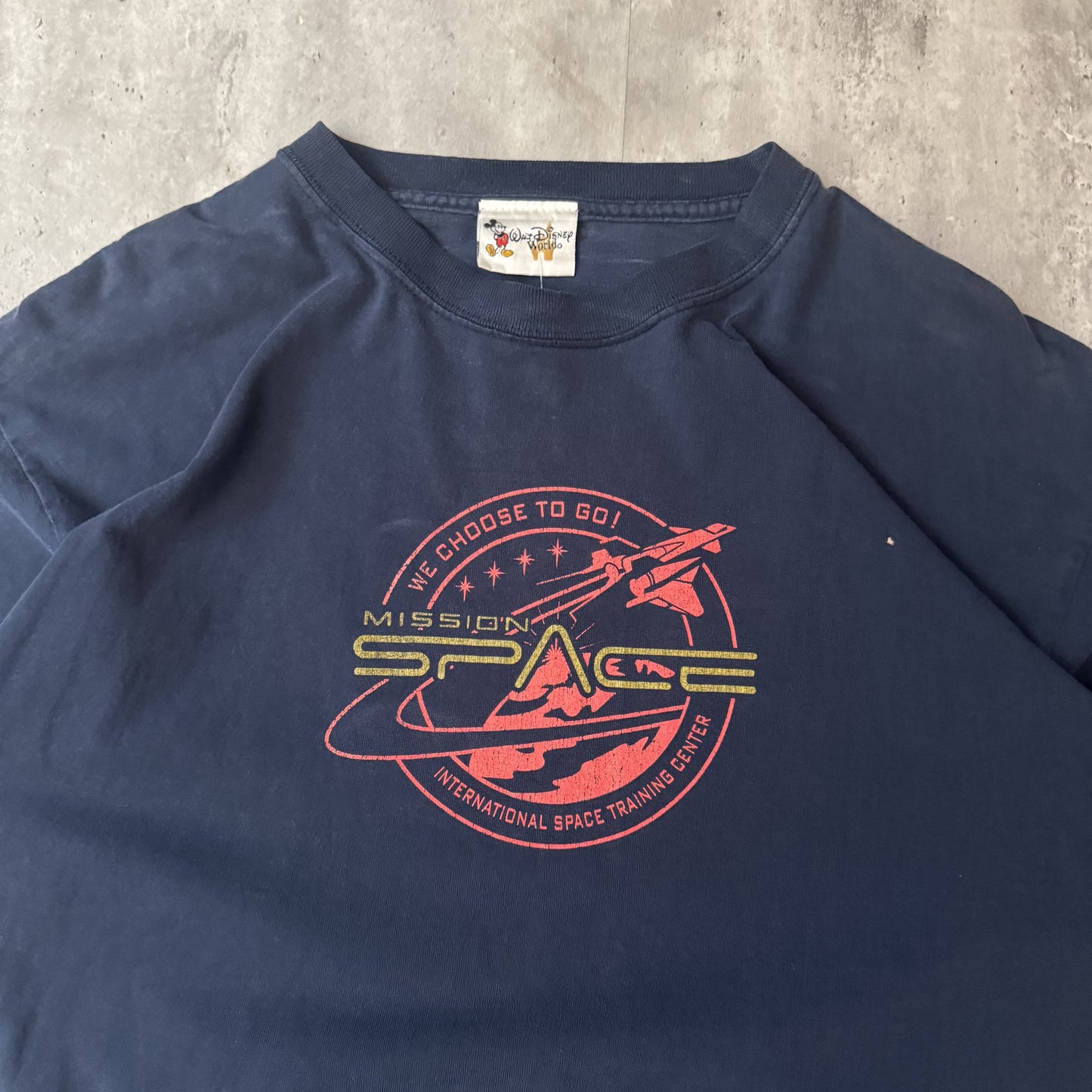 Vintage Disney Epcot Mission Space T-Shirt XL Navy Blue
