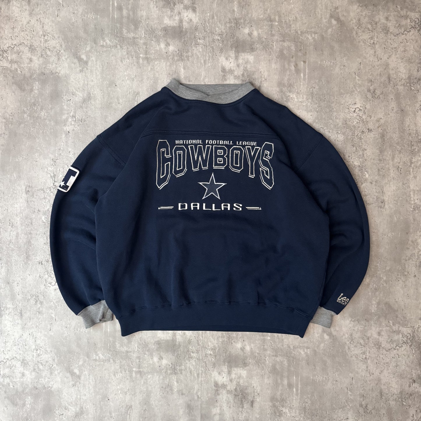 Vintage 90s Lee Sport Dallas Cowboys NFL Navy Sweatshirt - L