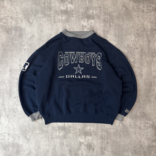 Vintage 90s Lee Sport Dallas Cowboys NFL Navy Sweatshirt - L