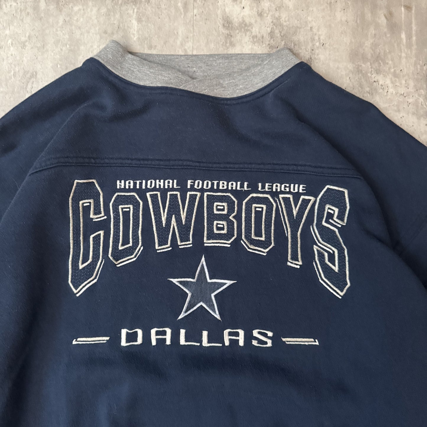 Vintage 90s Lee Sport Dallas Cowboys NFL Navy Sweatshirt - L