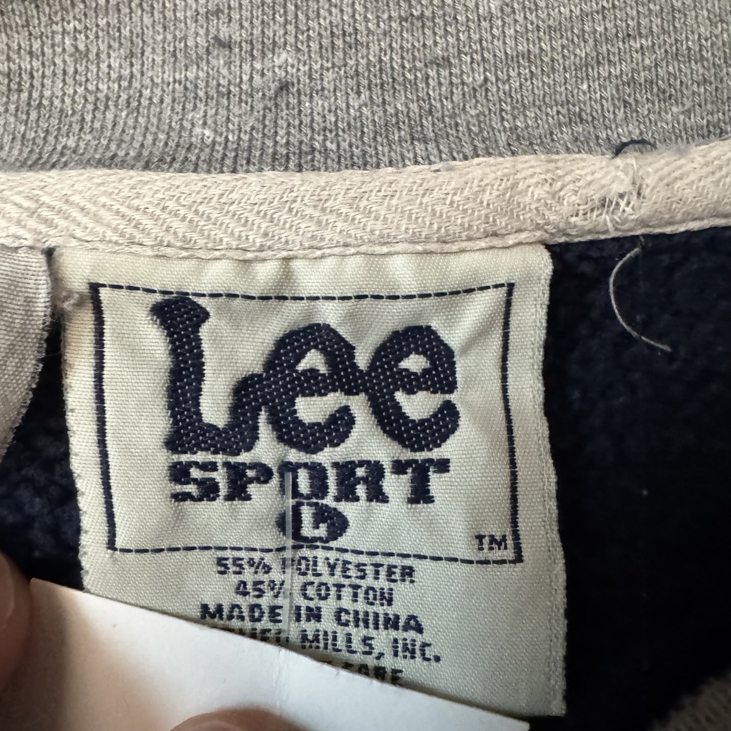 Vintage 90s Lee Sport Dallas Cowboys NFL Navy Sweatshirt - L