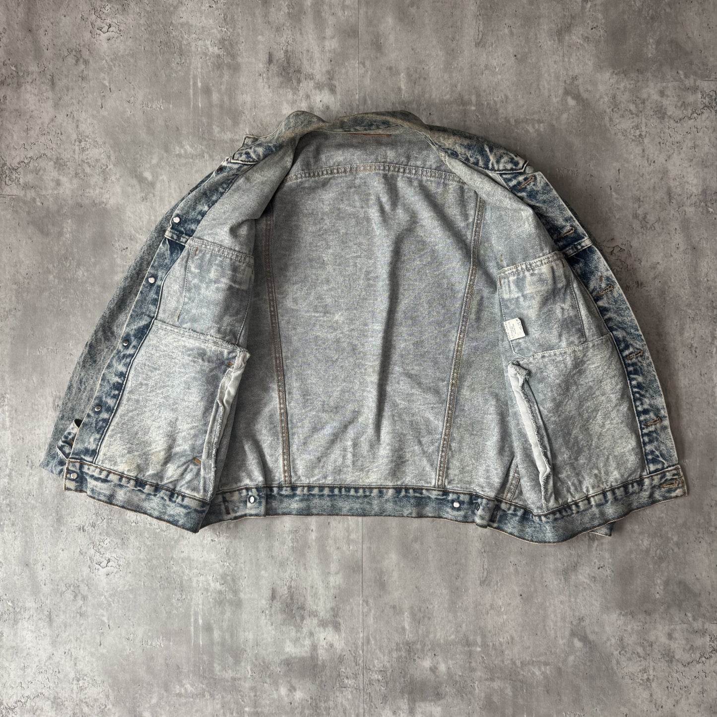 Vintage 80s Levi's 70507 Acid Wash Denim Jacket - L