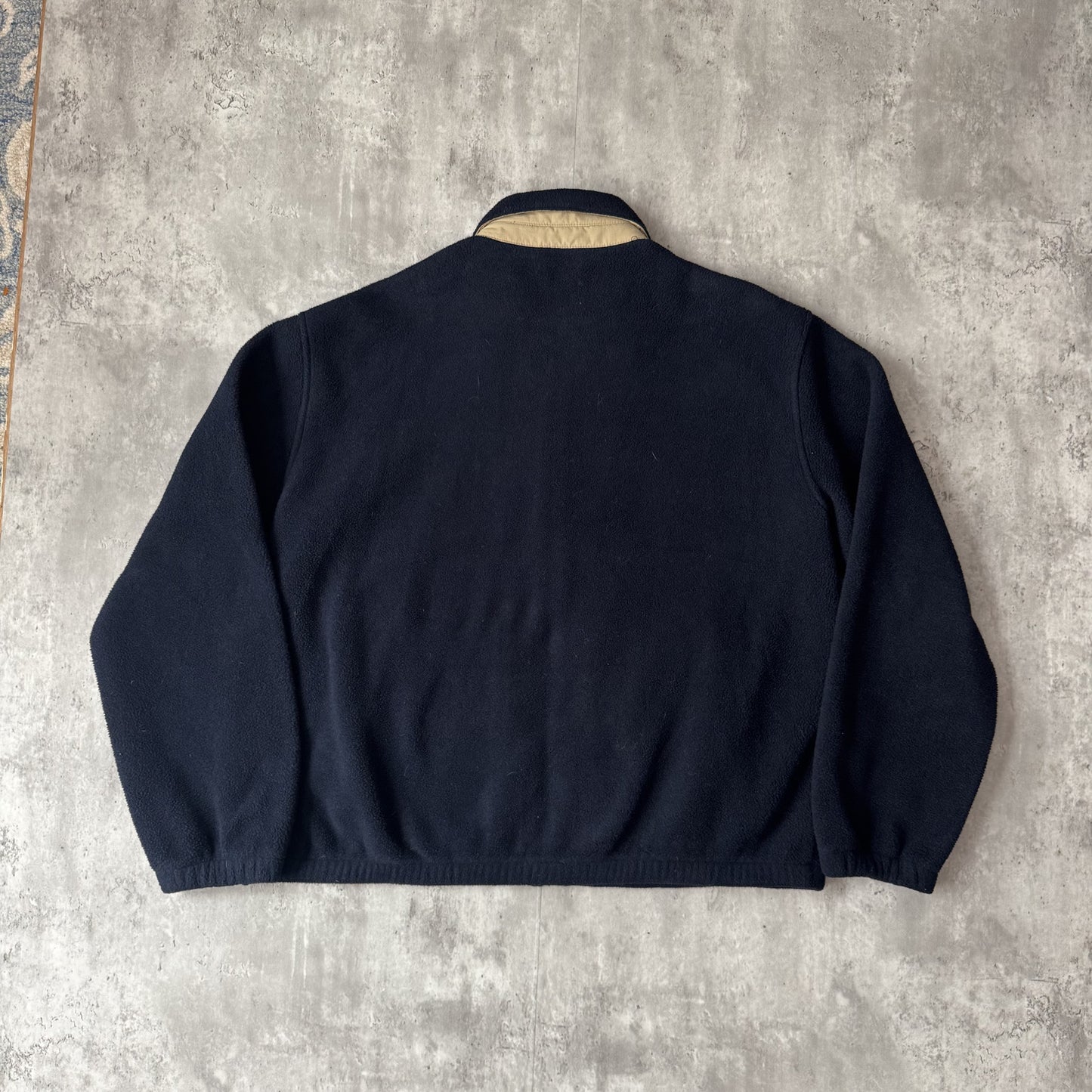 Vintage Polo Ralph Lauren Navy Fleece Harrington Jacket - XL