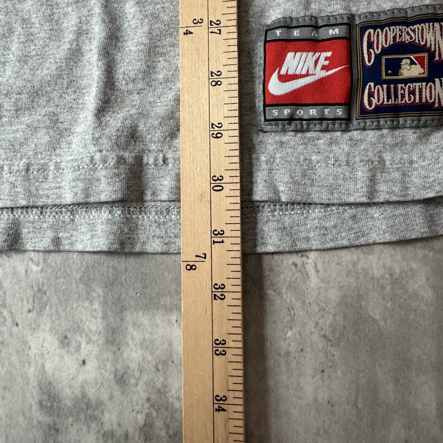 Vintage 2000s Nike Sports Grey Brooklyn Dodgers T-Shirt - XL