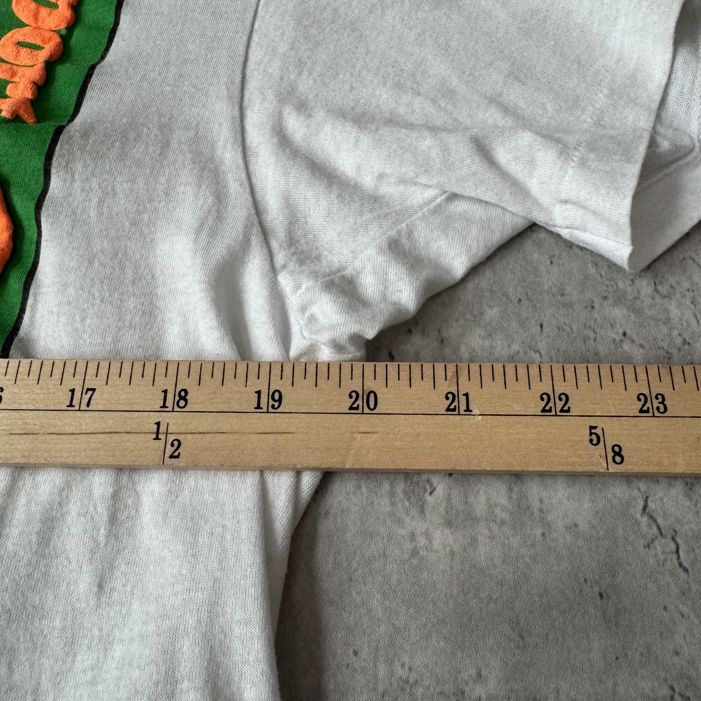 Vintage 80s White Newport Graphic Suspender T-shirt - XL