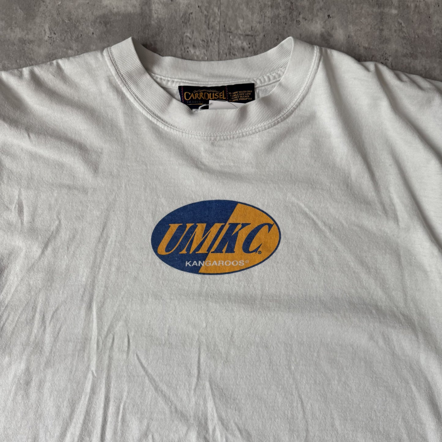 Vintage Kangaroos UMKC White Graphic T-Shirt