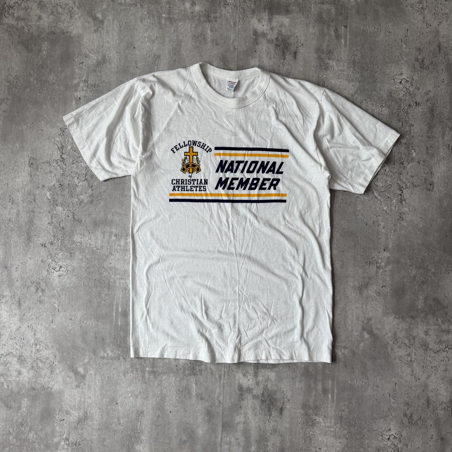 80s Champion Fellowship of Christian Athletes T-shirt - L