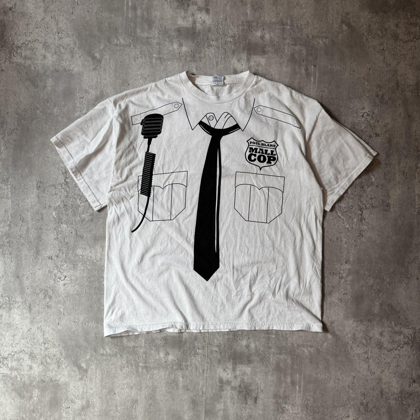 00s Paul Blart Mall Cop Graphic T-Shirt White - XL