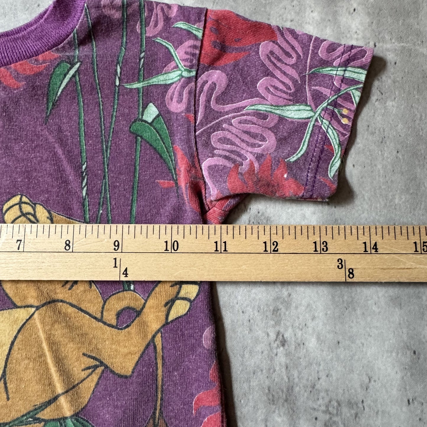 Vintage 90s Simba The Lion King Purple AOP T-Shirt Size 3T