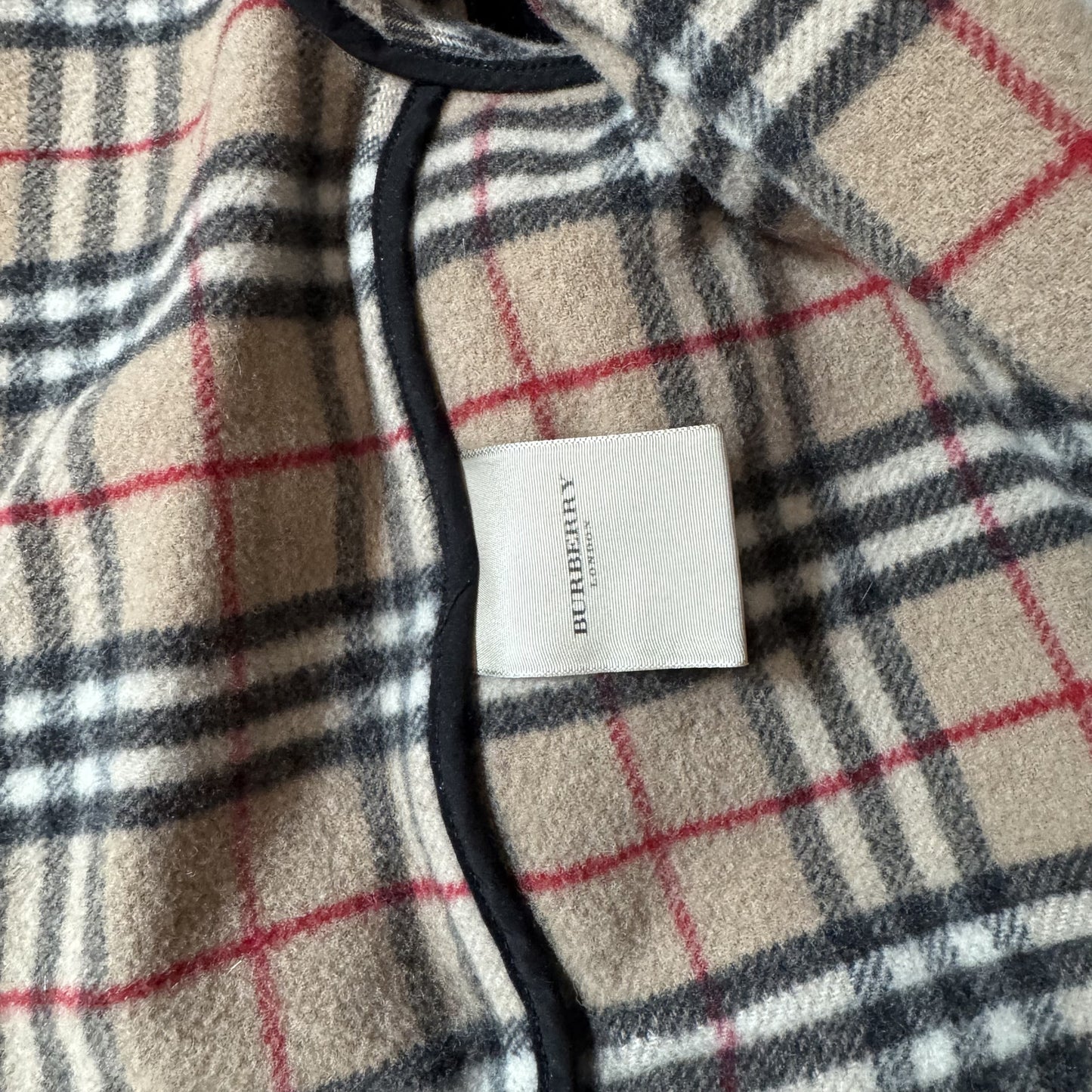 Burberry London Black Wool Hooded Duffle Coat Classic T -M/L