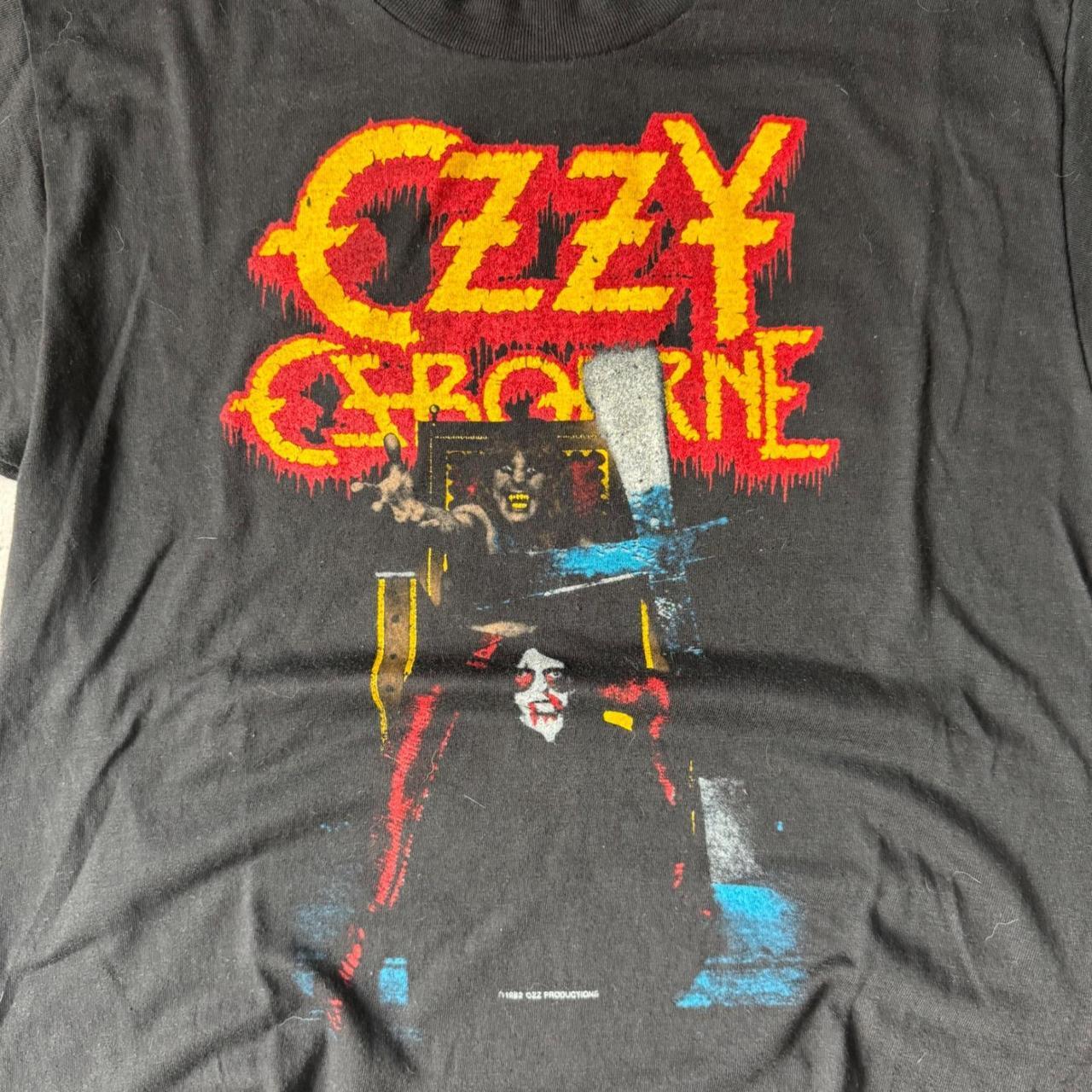 Vtg 1982 Ozzy Osbourne Speak of the Devil Tour Shirt Black L