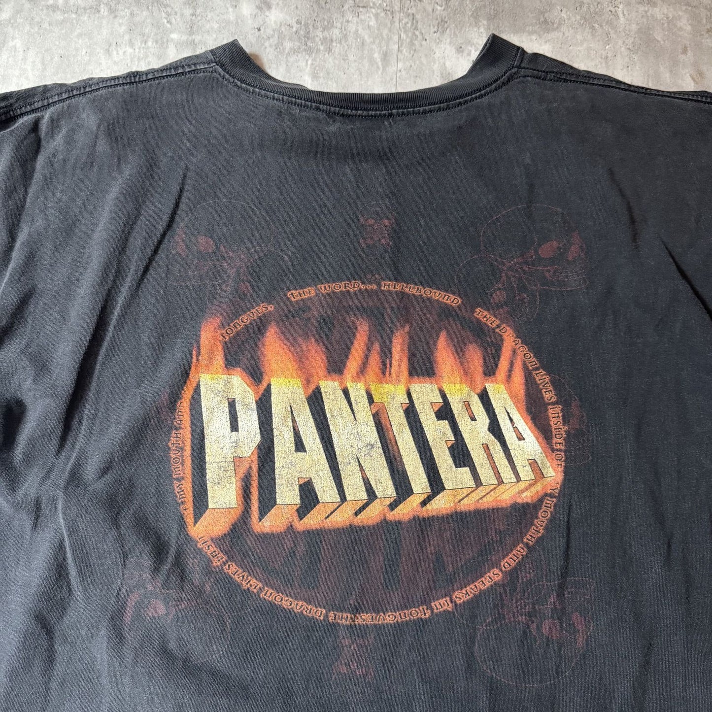 Vintage Pantera Heavyweight Black Graphic T-Shirt - XL