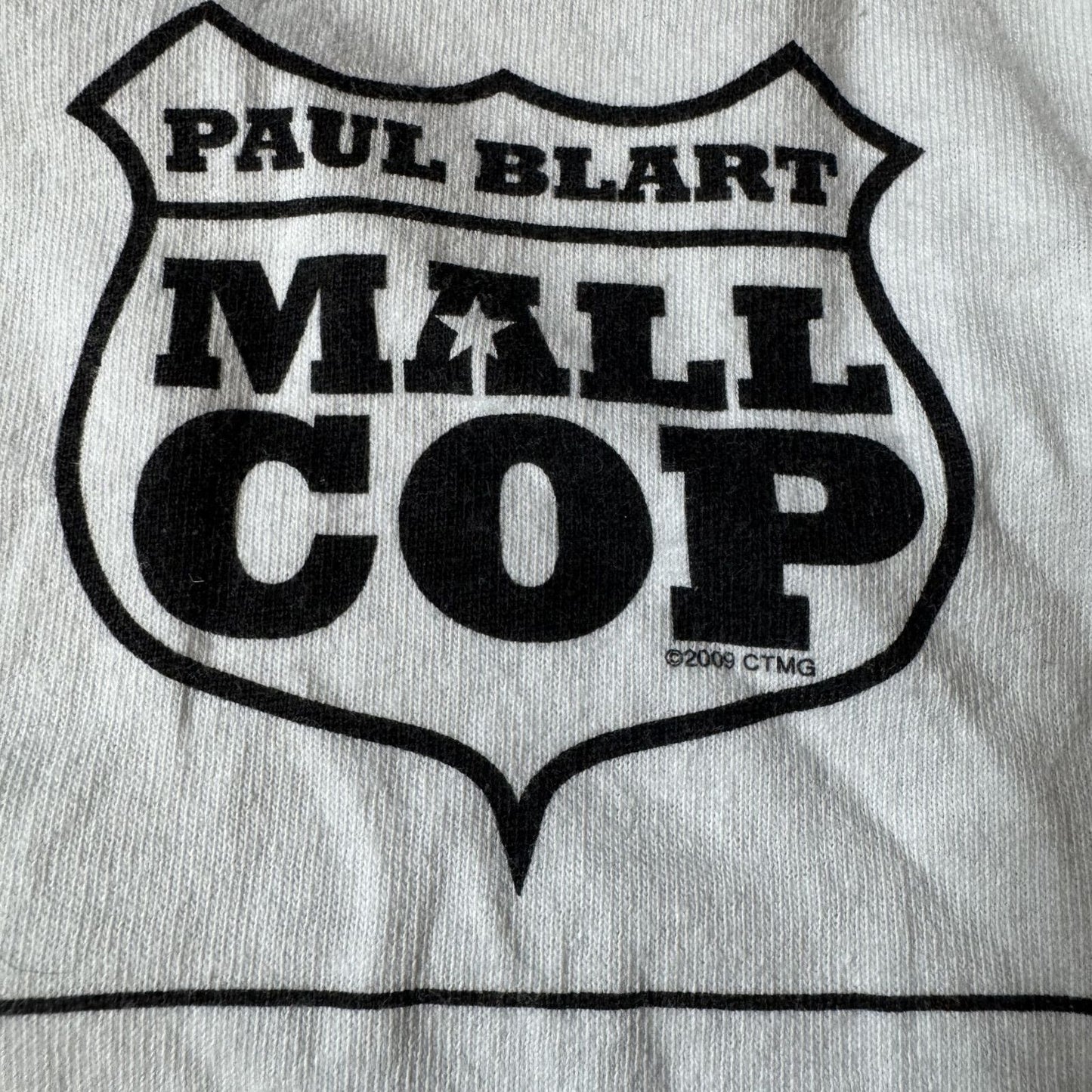 00s Paul Blart Mall Cop Graphic T-Shirt White - XL