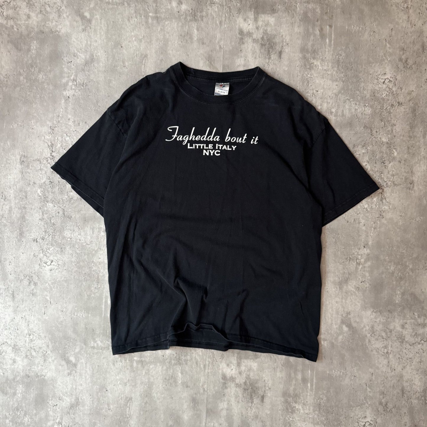Faghedda About It Little Italy Black Graphic T - XL