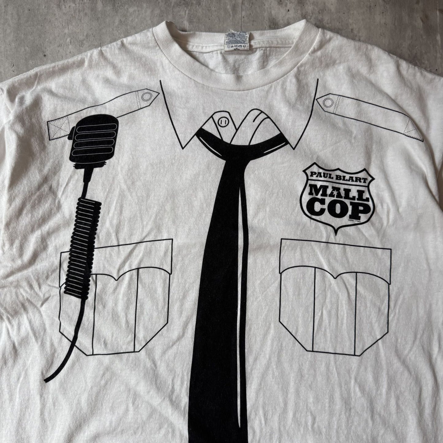 00s Paul Blart Mall Cop Graphic T-Shirt White - XL
