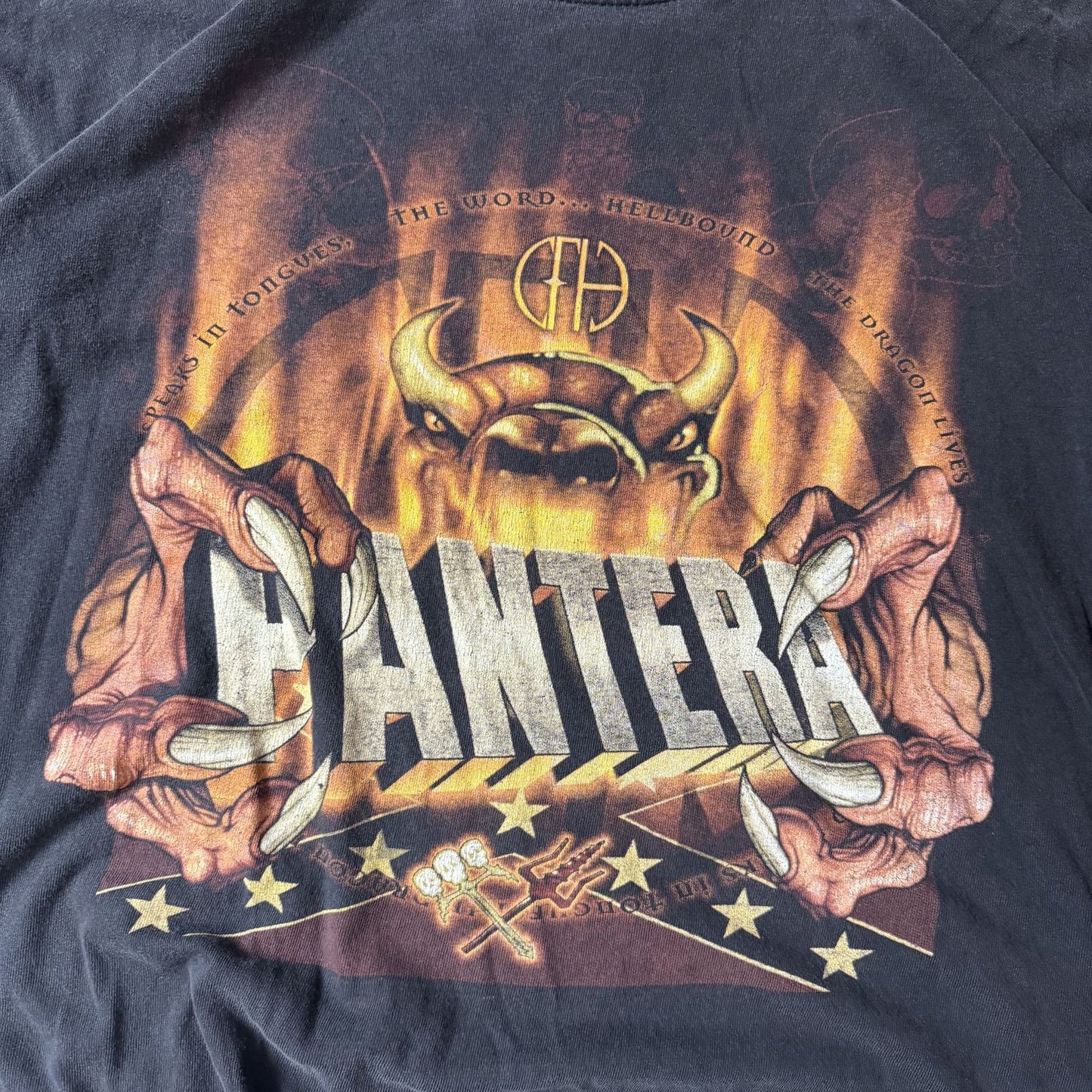 Vintage Pantera Heavyweight Black Graphic T-Shirt - XL