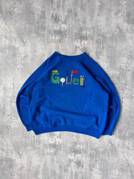 90's Golfer Sweatshirt Women's - XL